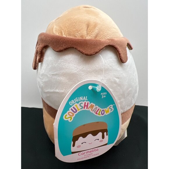 Original Squishmallows Carmelita The SMores Dessert Plush Toy 7" Beige & White - Picture 4 of 8